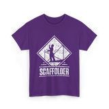 Scaffolder Scaffold Profession Scaffolders T-Shirt - Purple