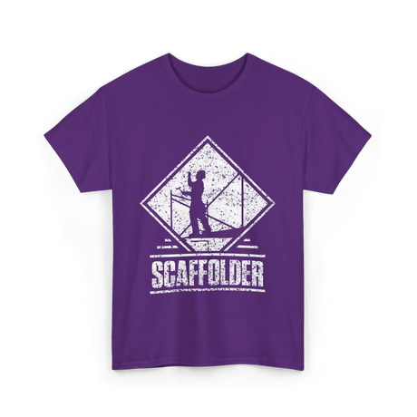 Scaffolder Scaffold Profession Scaffolders T-Shirt - Purple