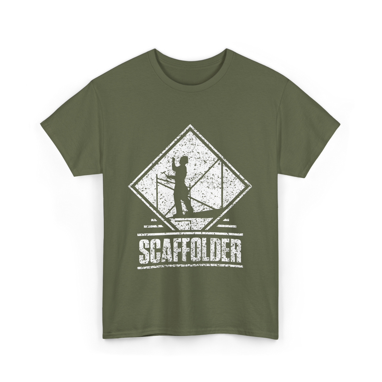 Scaffolder Scaffold Profession Scaffolders T-Shirt - Military Green