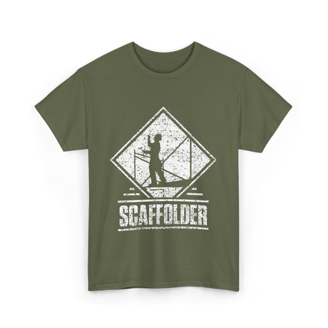 Scaffolder Scaffold Profession Scaffolders T-Shirt - Military Green