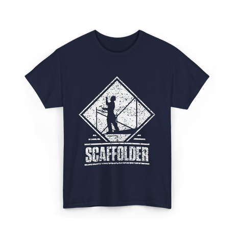 Scaffolder Scaffold Profession Scaffolders T-Shirt - Navy