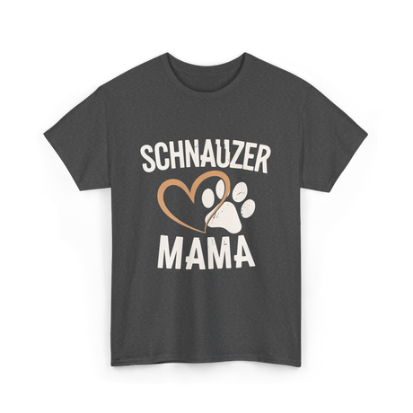 Schnauzer Mama Dog Lover T-Shirt - Dark Heather