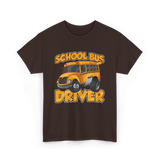 School Bus Driver Bus Driver T-Shirt - Dark Chocolate