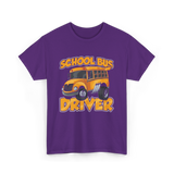 School Bus Driver Bus Driver T-Shirt - Purple