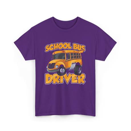 School Bus Driver Bus Driver T-Shirt - Purple