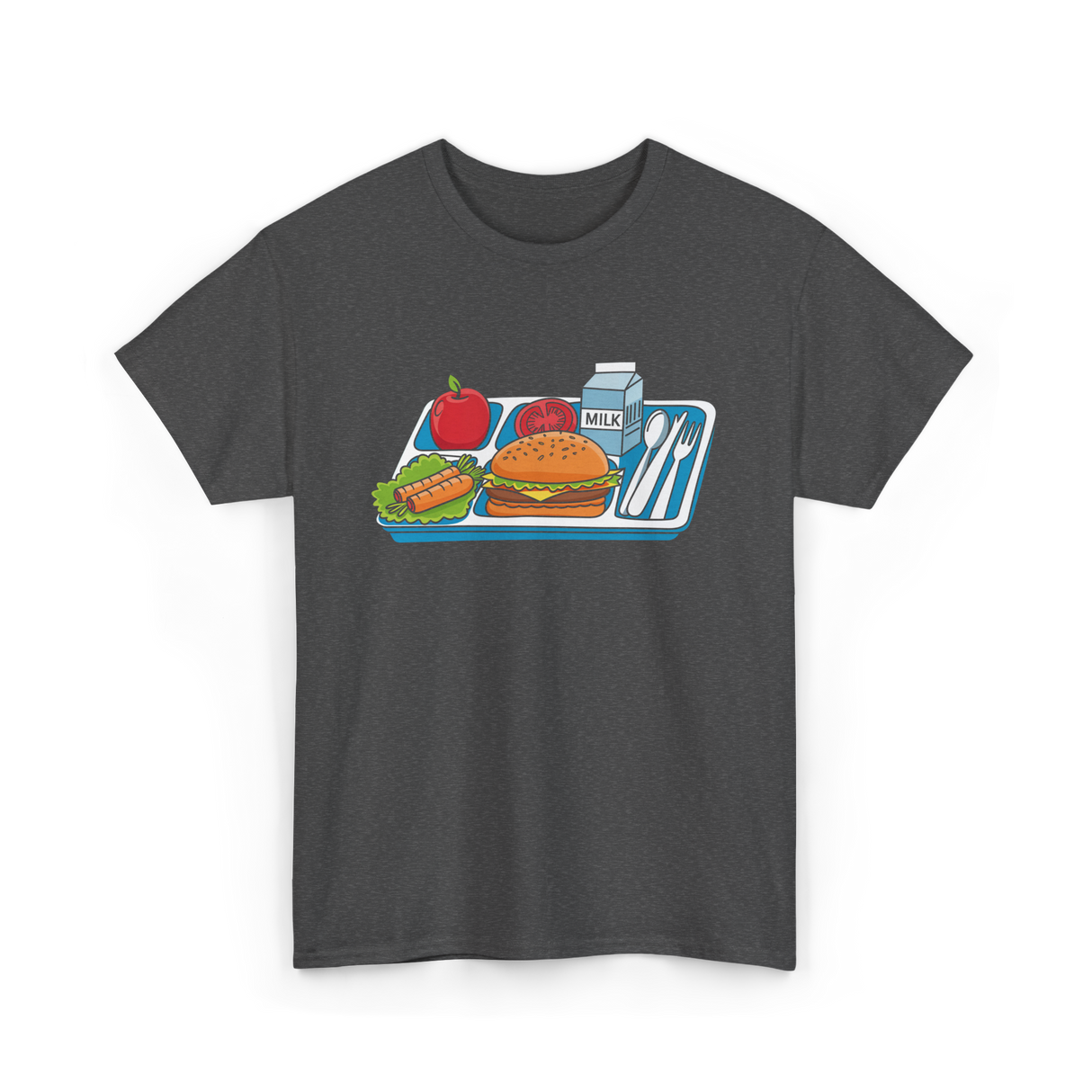 School Lunch Tray School Lunch Lady T-Shirt - Dark Heather