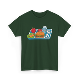 School Lunch Tray School Lunch Lady T-Shirt - Forest Green