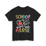 School Nurse Nursing Care T-Shirt - Black