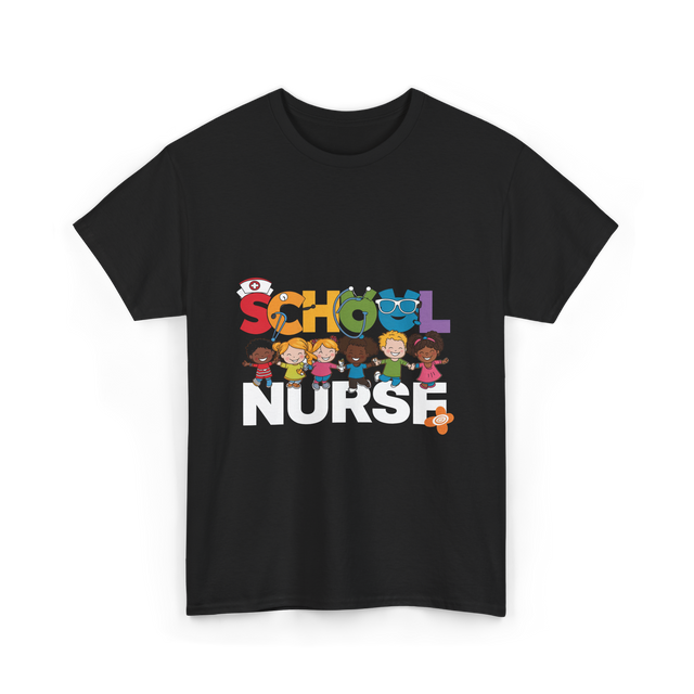 School Nurse Nursing Kids T-Shirt - Black