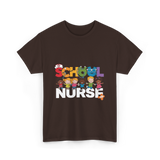 School Nurse Nursing Kids T-Shirt - Dark Chocolate