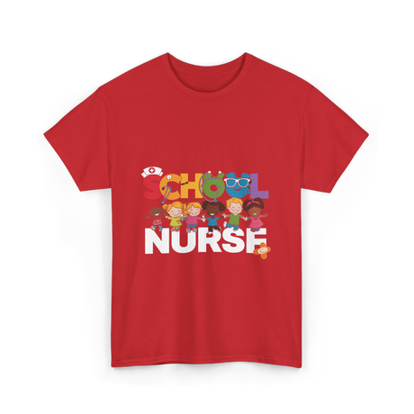 School Nurse Nursing Kids T-Shirt - Red