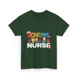 School Nurse Nursing Kids T-Shirt - Forest Green