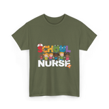 School Nurse Nursing Kids T-Shirt - Military Green