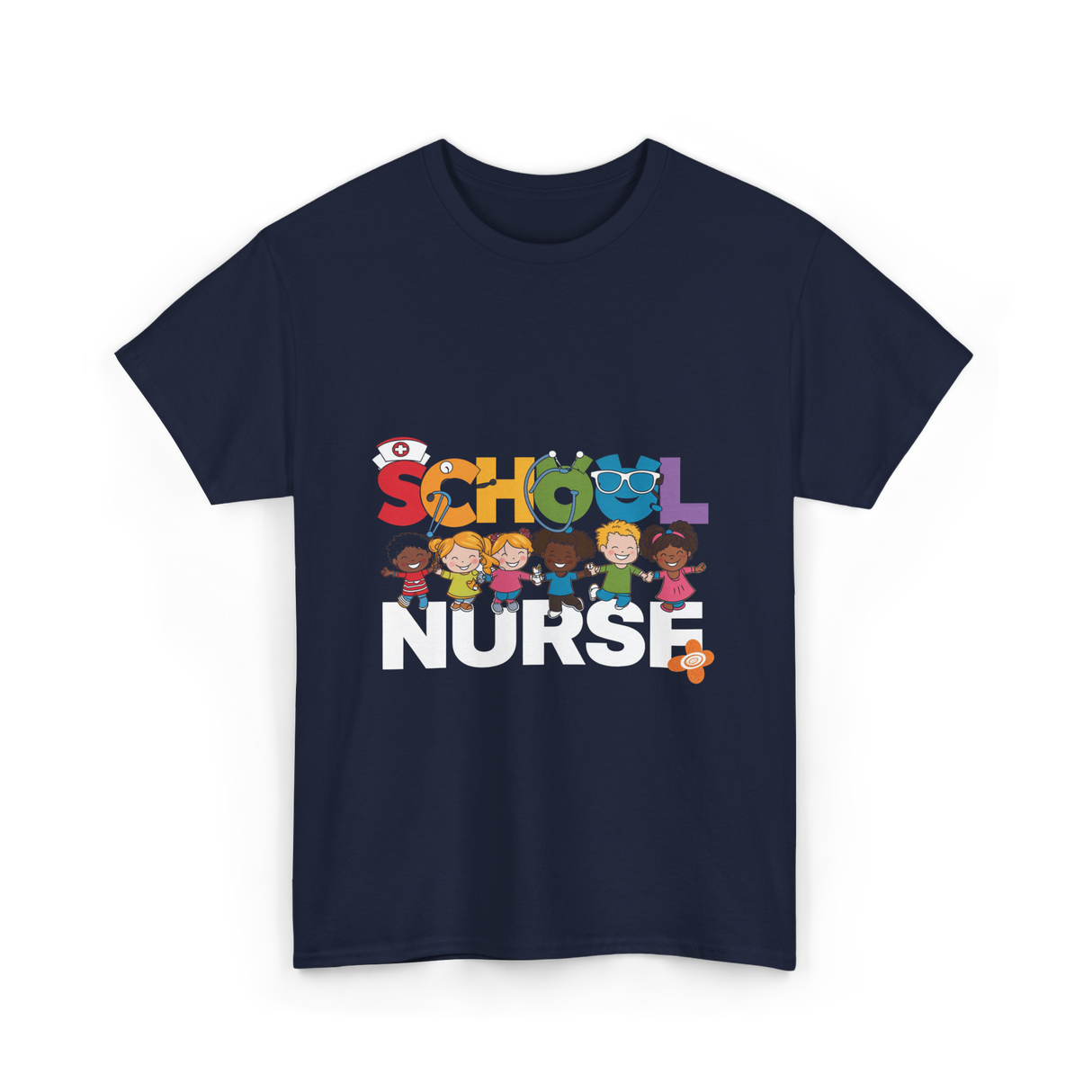 School Nurse Nursing Kids T-Shirt - Navy