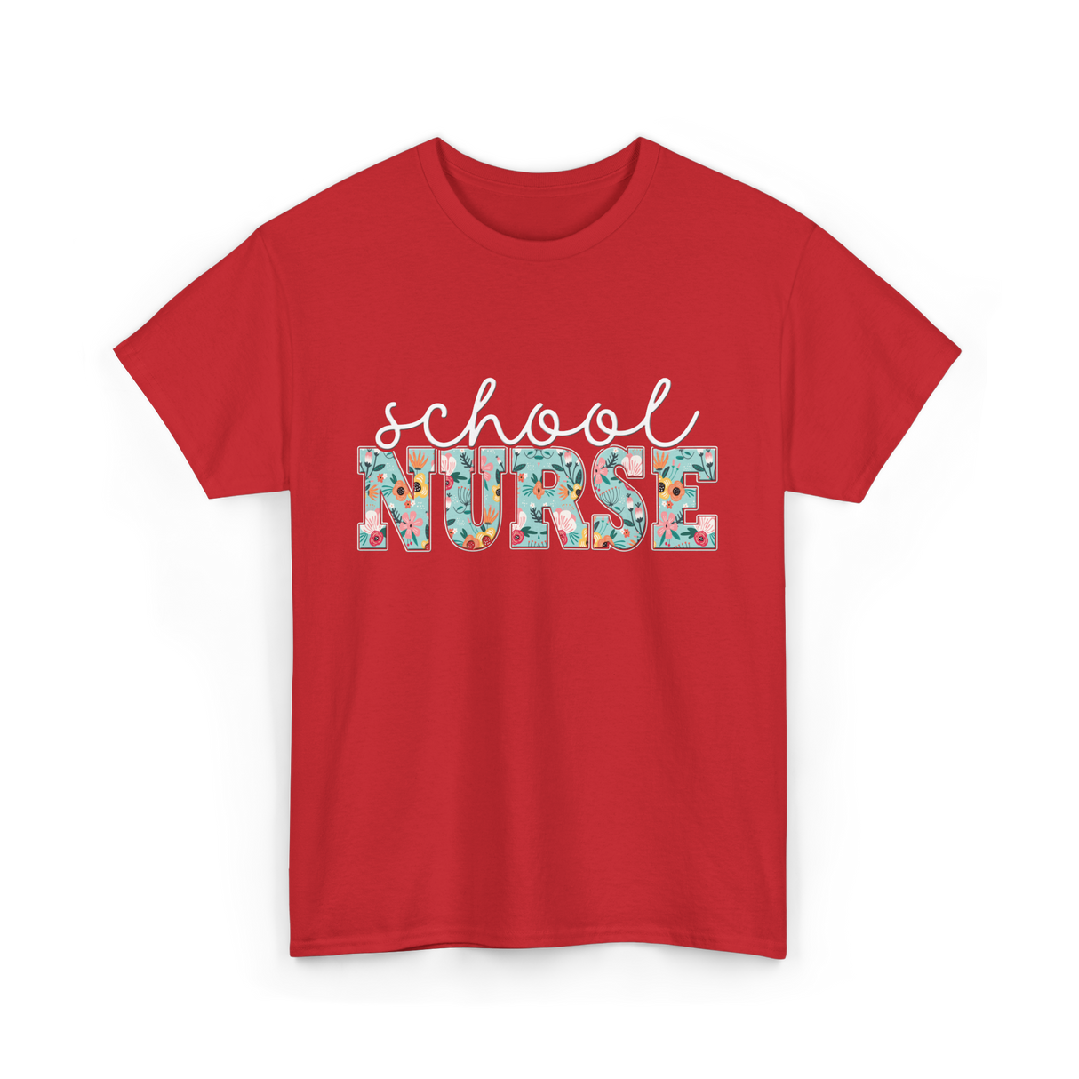 School Nurse Nursing Nurse T-Shirt - Red