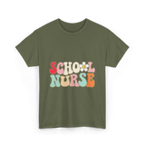 School Nurse Nursing Nurse T-Shirt - Military Green