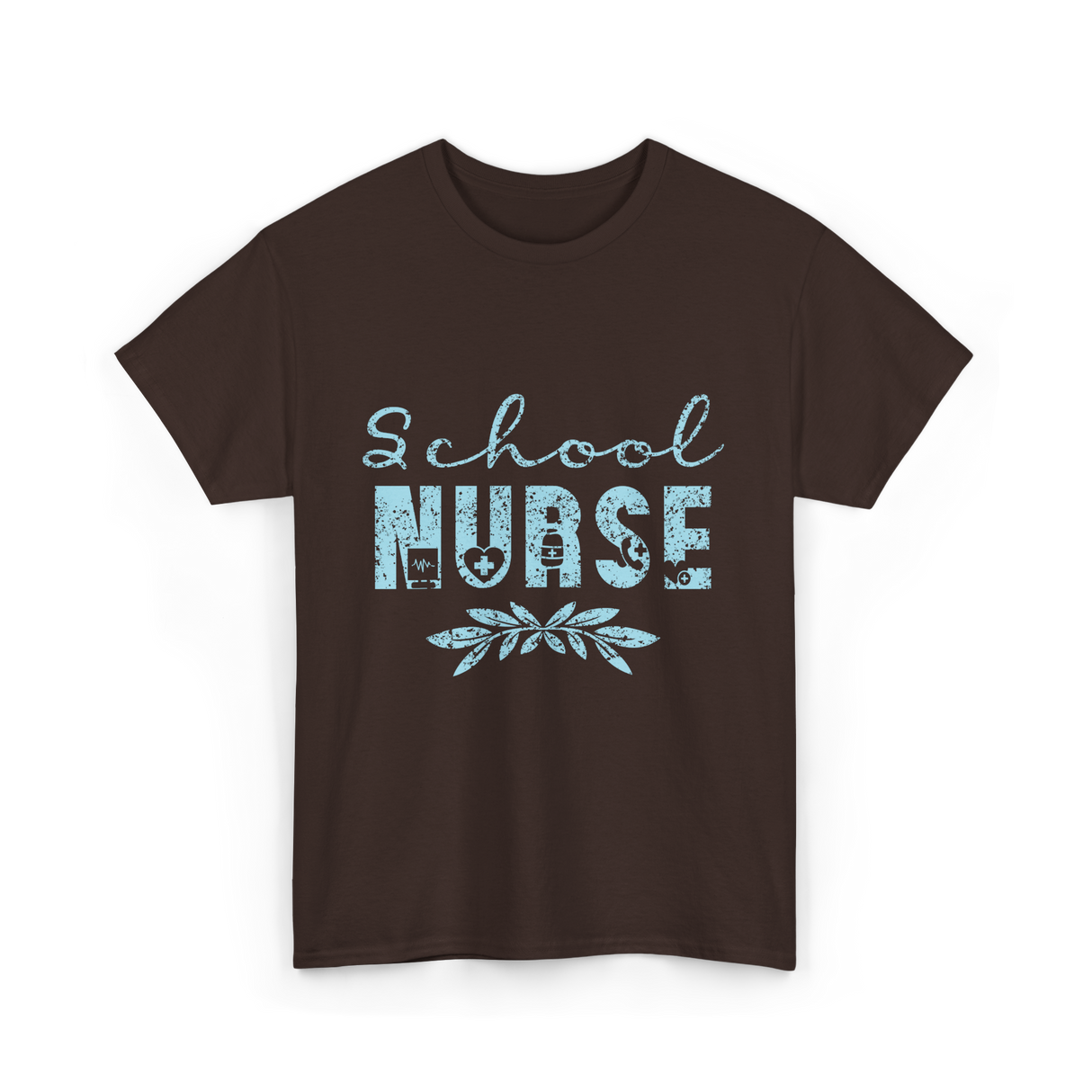 School Nurse Nursing Nurse T-Shirt - Dark Chocolate