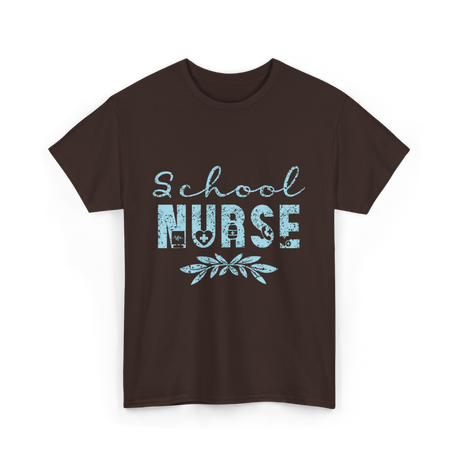 School Nurse Nursing Nurse T-Shirt - Dark Chocolate