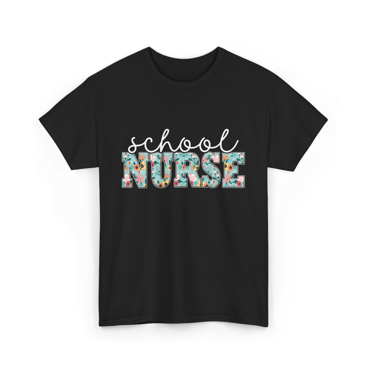 School Nurse Nursing Nurse T-Shirt - Black