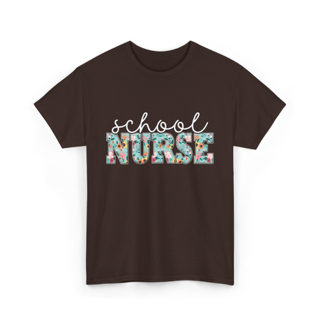 School Nurse Nursing Nurse T-Shirt - Dark Chocolate