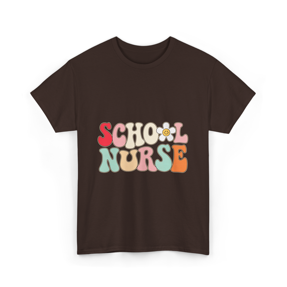 School Nurse Nursing Nurse T-Shirt - Dark Chocolate