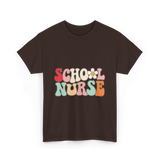 School Nurse Nursing Nurse T-Shirt - Dark Chocolate