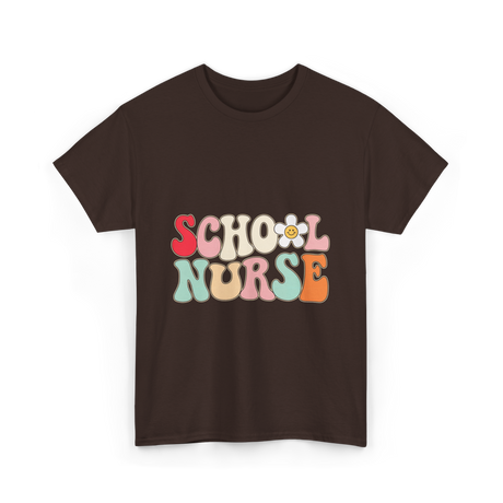 School Nurse Nursing Nurse T-Shirt - Dark Chocolate