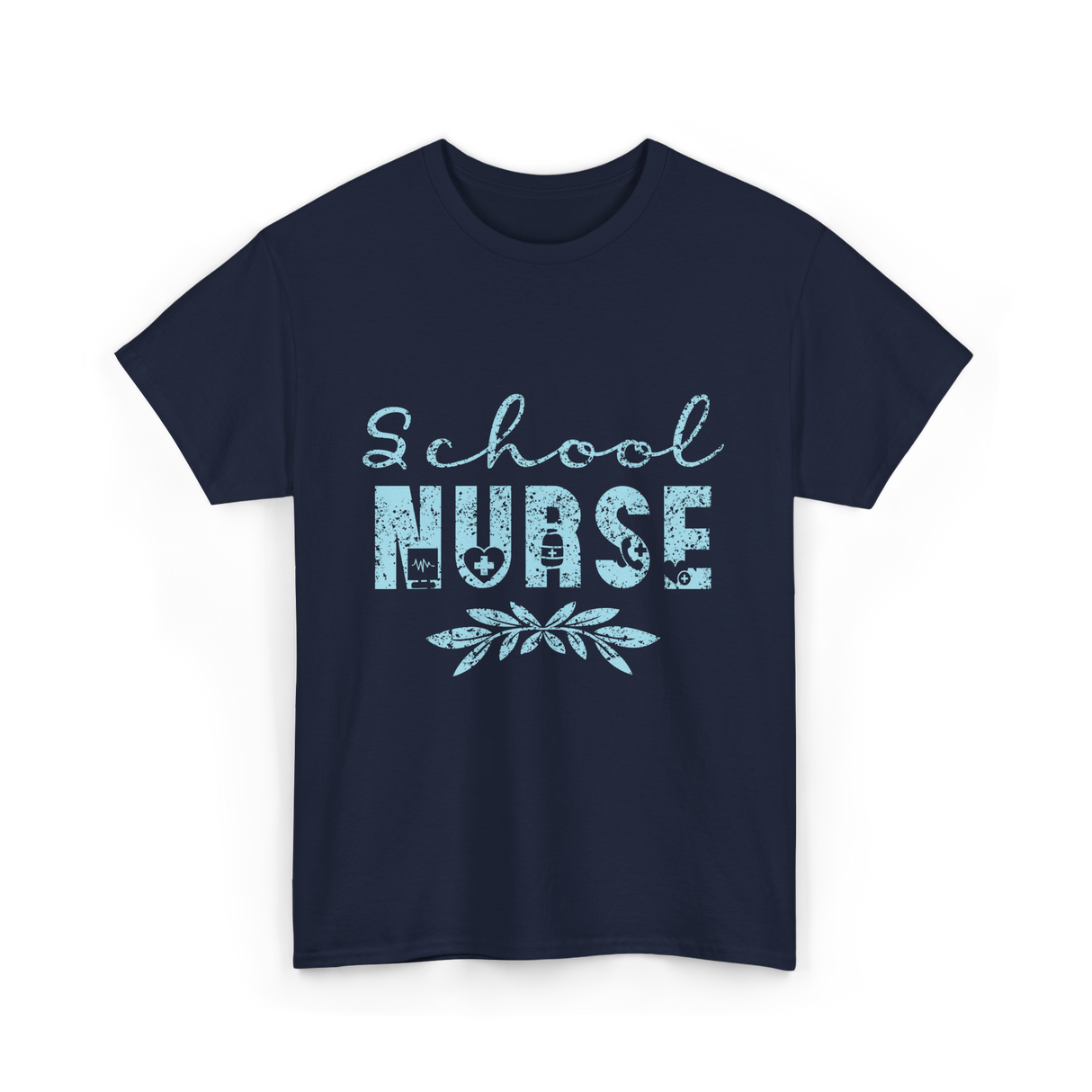 School Nurse Nursing Nurse T-Shirt - Navy