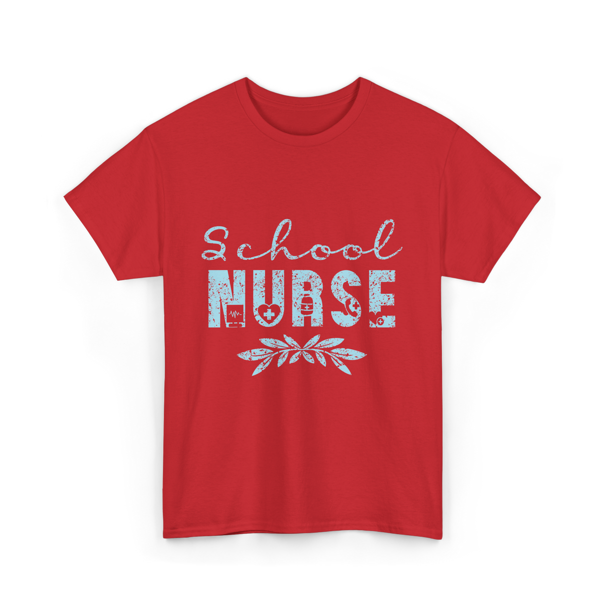 School Nurse Nursing Nurse T-Shirt - Red