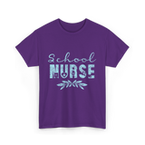 School Nurse Nursing Nurse T-Shirt - Purple