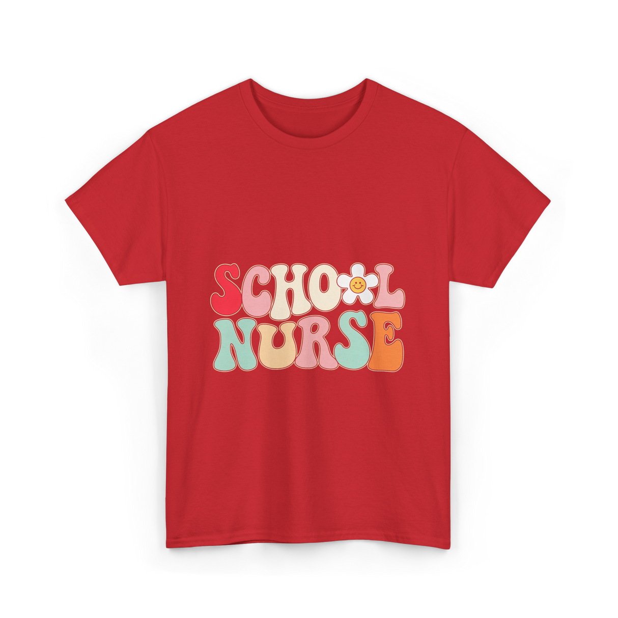 School Nurse Nursing Nurse T-Shirt - Red