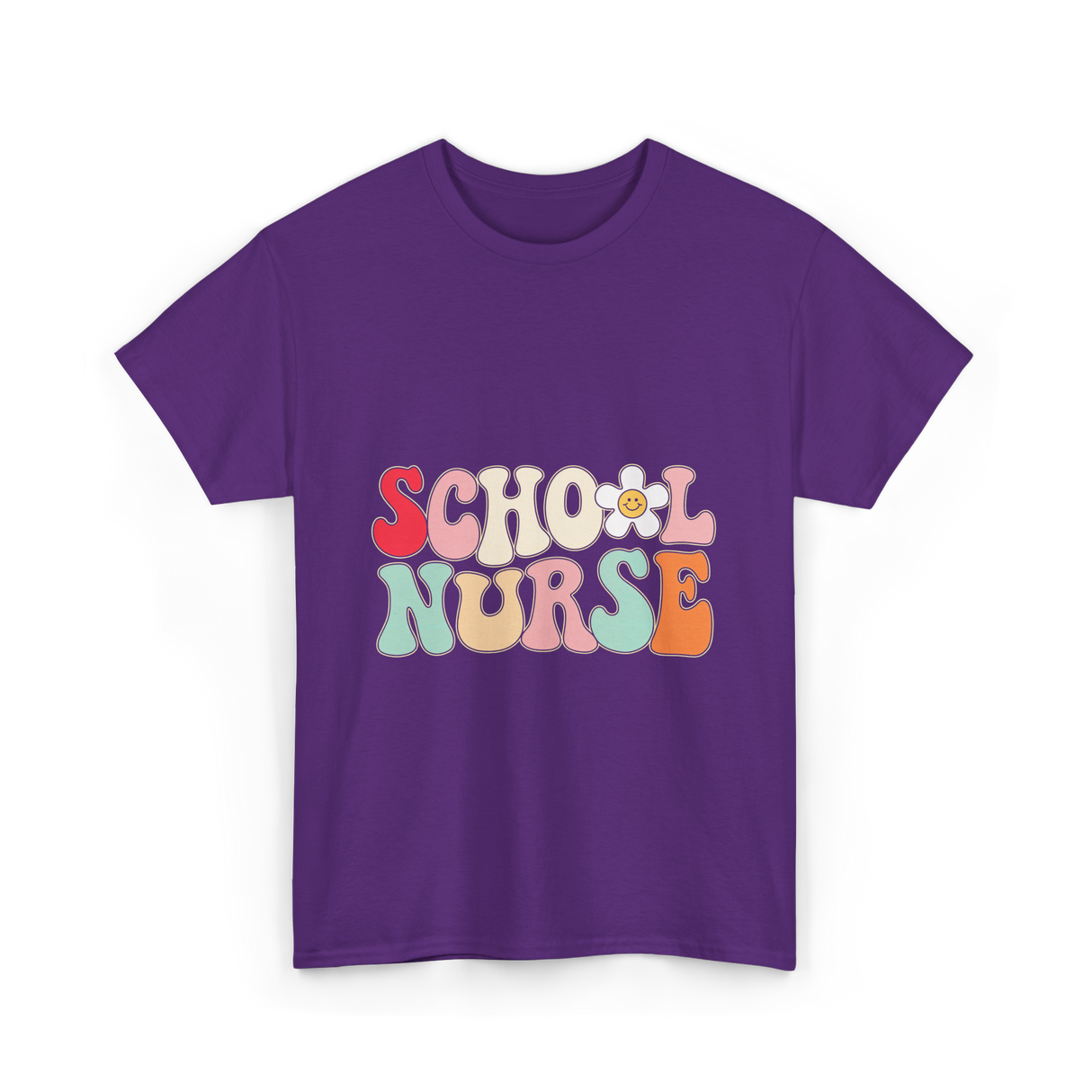 School Nurse Nursing Nurse T-Shirt - Purple