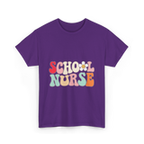 School Nurse Nursing Nurse T-Shirt - Purple