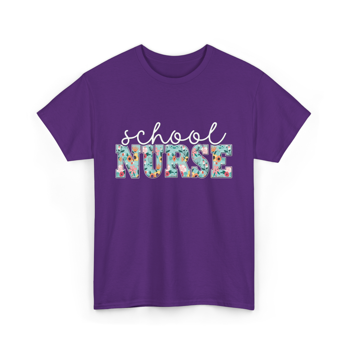 School Nurse Nursing Nurse T-Shirt - Purple