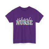 School Nurse Nursing Nurse T-Shirt - Purple