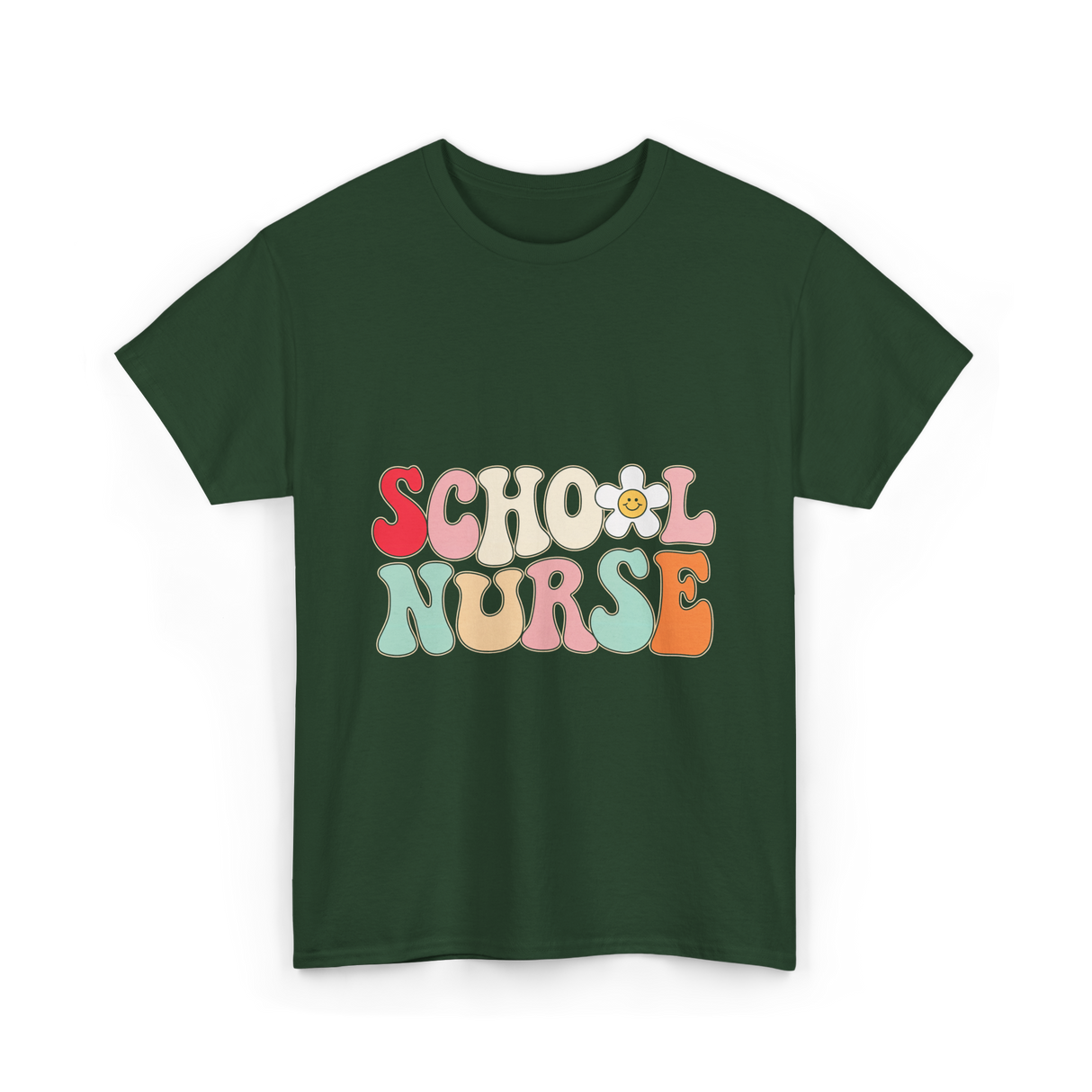 School Nurse Nursing Nurse T-Shirt - Forest Green