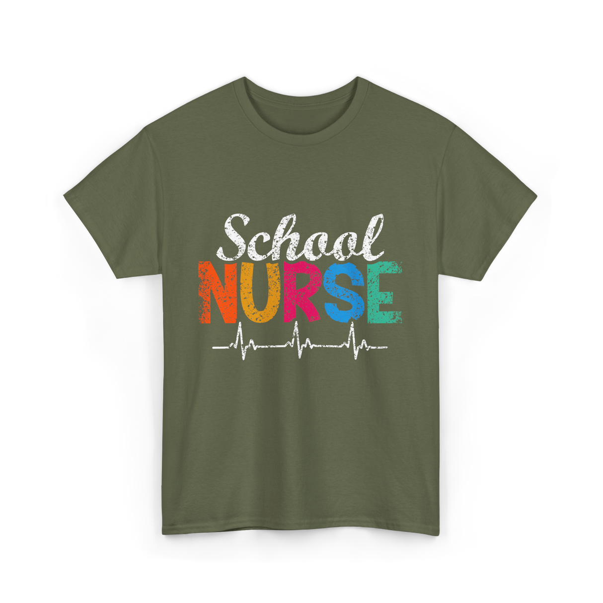 School Nurse Nursing School Nurse T-Shirt - Military Green