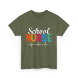 School Nurse Nursing School Nurse T-Shirt - Military Green