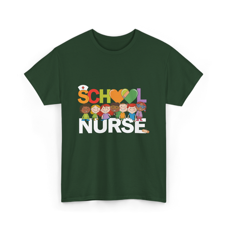 School Nurse T-Shirt - Forest Green