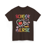 School Nurse T-Shirt - Dark Chocolate