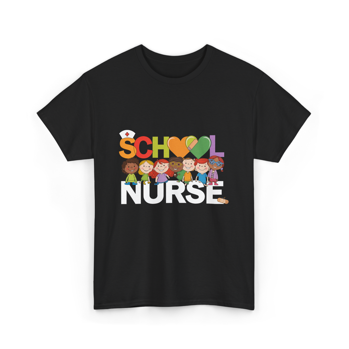 School Nurse T-Shirt - Black