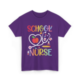 School Nurse T-Shirt - Purple