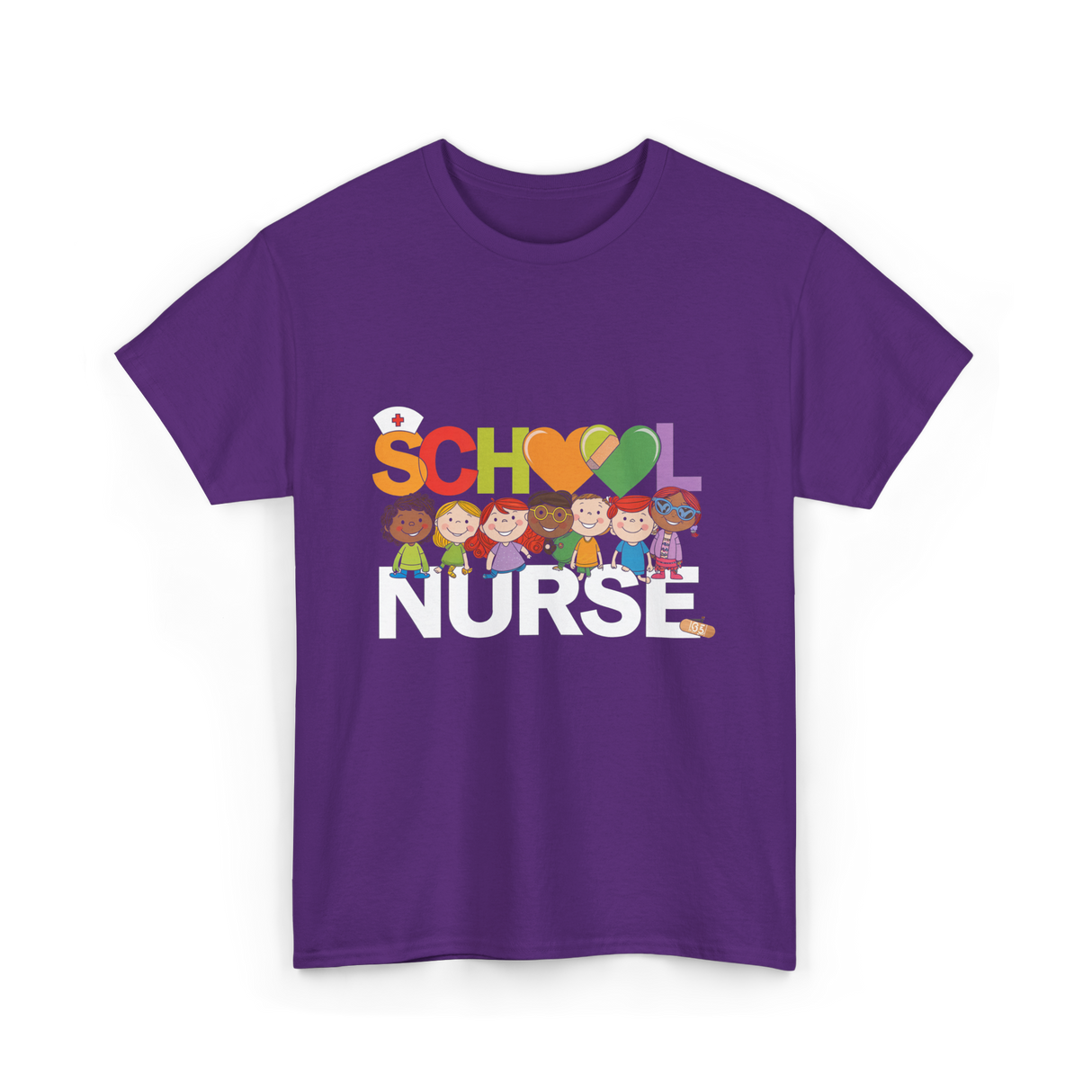 School Nurse T-Shirt - Purple