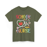 School Nurse T-Shirt - Military Green