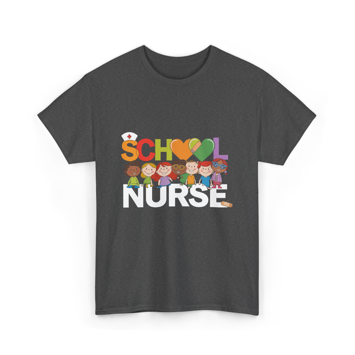 School Nurse T-Shirt - Dark Heather