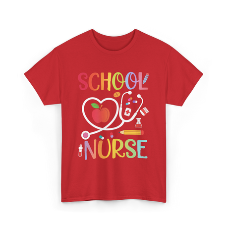 School Nurse T-Shirt - Red