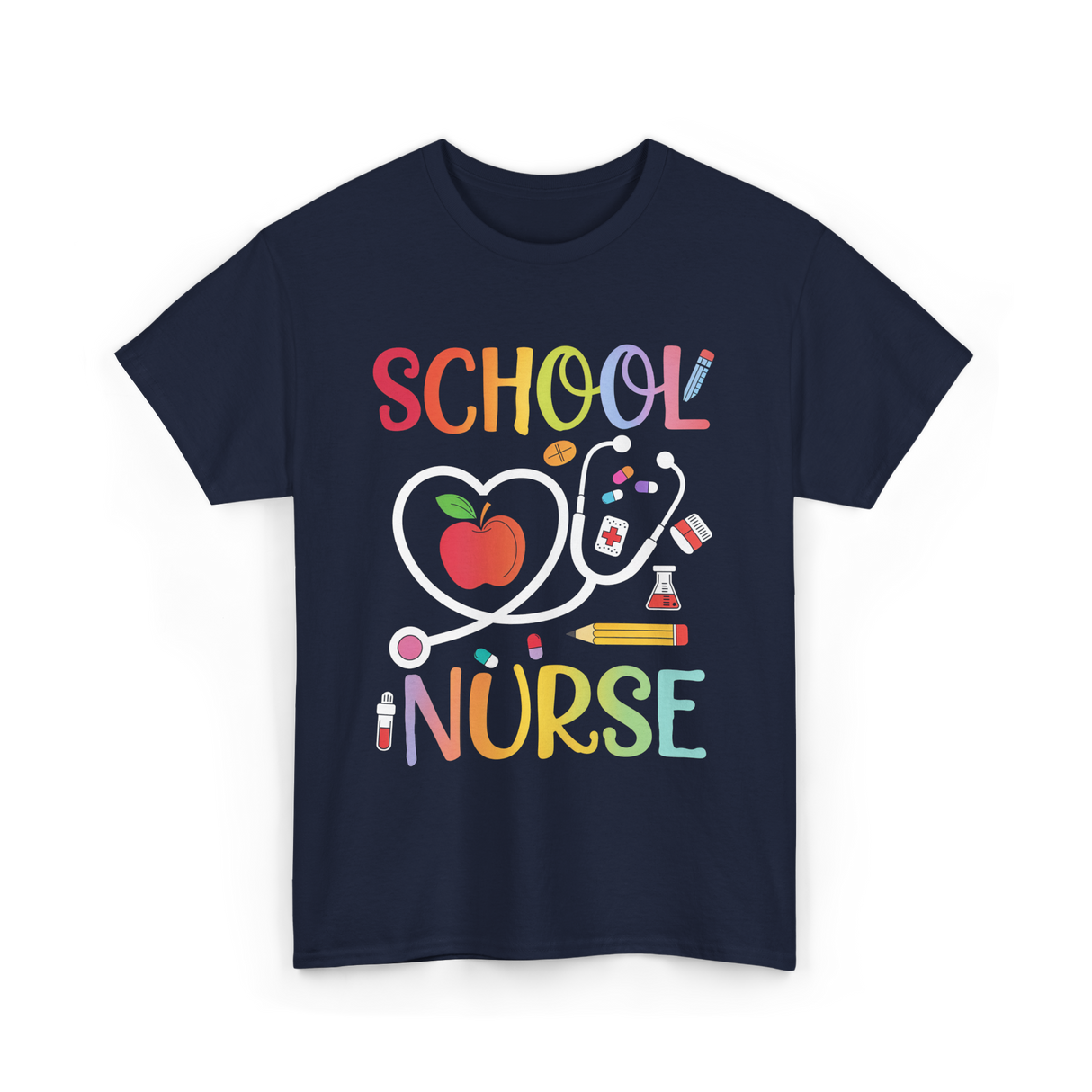 School Nurse T-Shirt - Navy