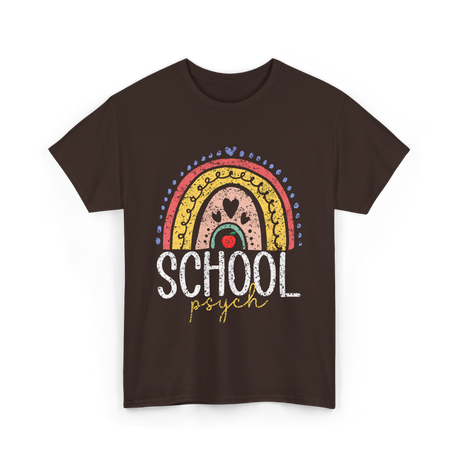 School Psych Psychology Education T-Shirt - Dark Chocolate