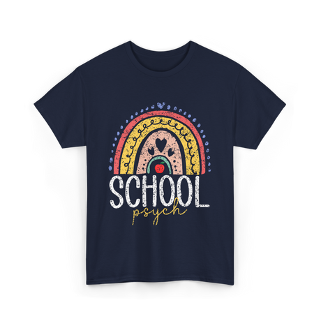 School Psych Psychology Education T-Shirt - Navy