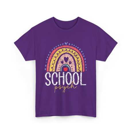 School Psych Psychology Education T-Shirt - Purple